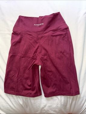 Alphalete Women's High-Rise Wine Bike Shorts